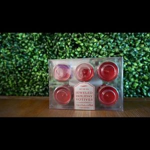 Vibrant red jeweled candles!